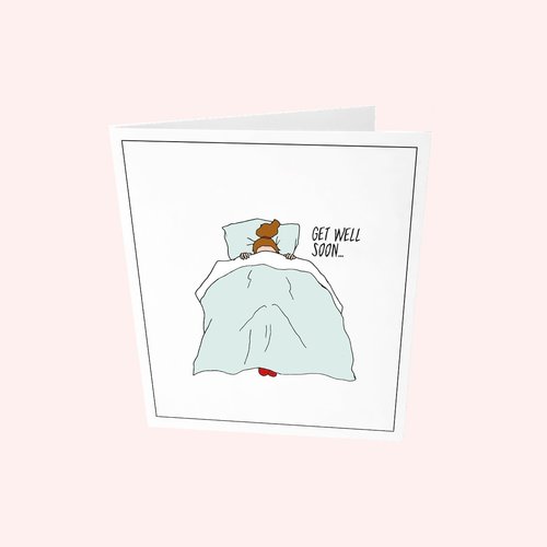 The Gift Label Greeting Card Get Well Soon 