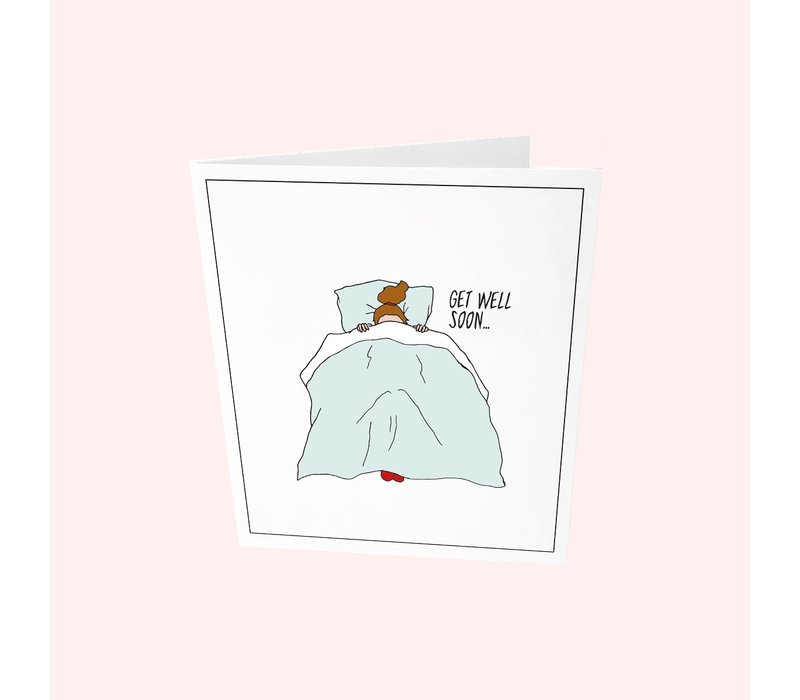 The Gift Label Carte de Voeux Get Well Soon