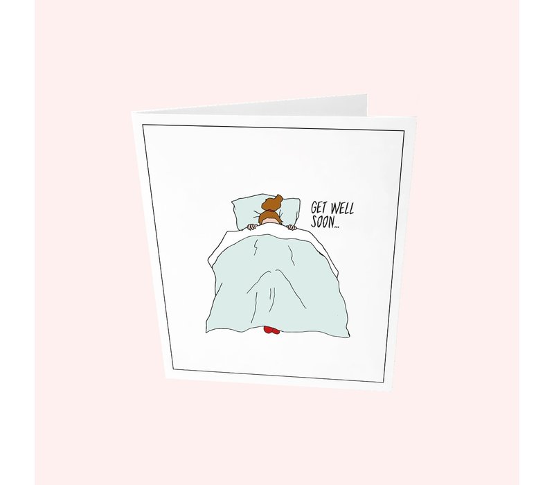 The Gift Label Greeting Card Get Well Soon