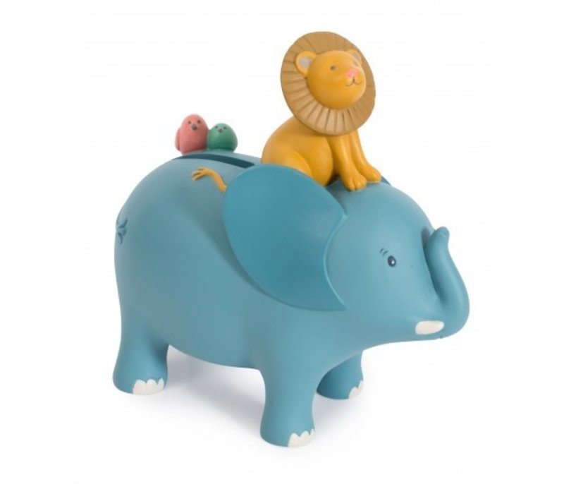 Moulin Roty Money Box Elephant Sous mon Baobab