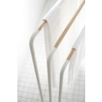 Yamazaki Porte-serviettes de Bain Plain Blanc