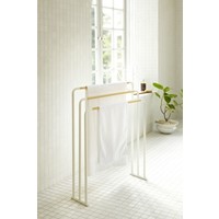 Yamazaki Porte-serviettes de Bain Plain Blanc