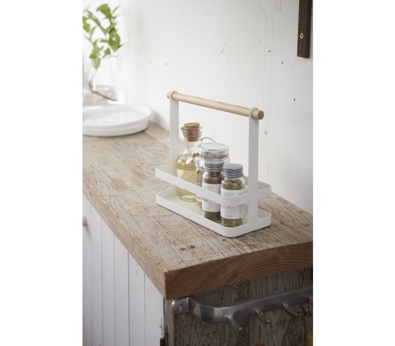 Yamazaki Seasoning Rack Tosca White