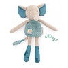 Moulin Roty Moulin Roty Baby Comforter/Rattle Elephant 'Sous mon Baobab'