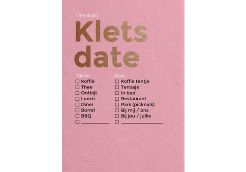 Happy Whatever Happy Whatever Carte d'invitation - Klets Date