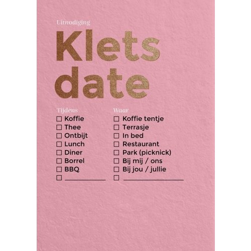 Happy Whatever  Invitation Card - Klets Date 