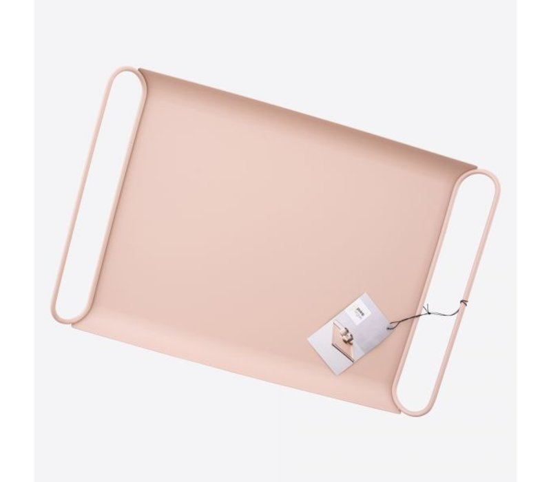 Point-Virgule Metal Serving Tray Blush Pink Matt 37,5 cm