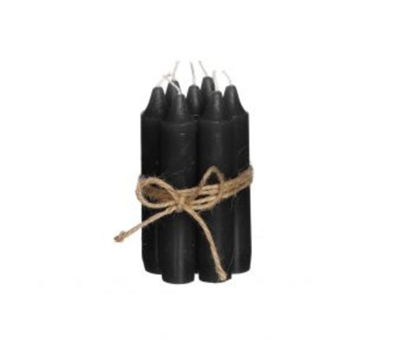 Leeff Set de 7 bougies Courtes Doris Noir