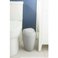 Umbra Twirla Trash Can with Swing-Top Lid Grey 9L