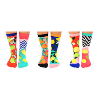 ODD Socks Chaussettes Femme Freshly Squeezed 3 Paires taille 37-42