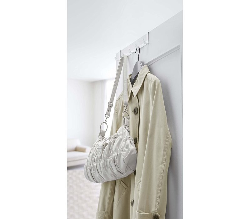 Yamazaki Smart Over the Door Rack Wide White