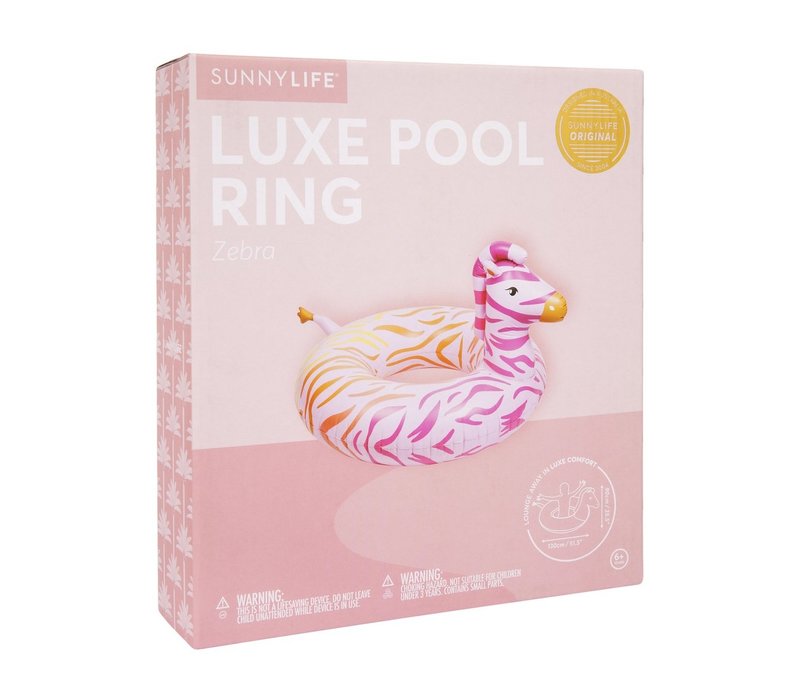 Sunnylife Luxe Pool Ring Zebra