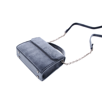 Denise Roobol "Mini Handle Bag" Velours Bleu Foncé