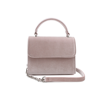 Denise Roobol "Mini Handle Bag" Nude Velvet