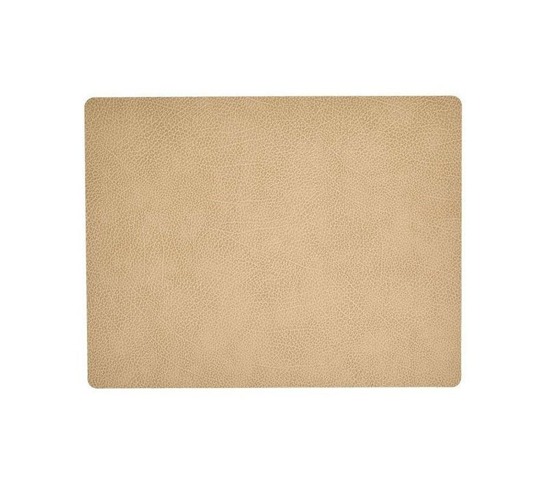 LIND DNA Placemat Square L Hippo Sand