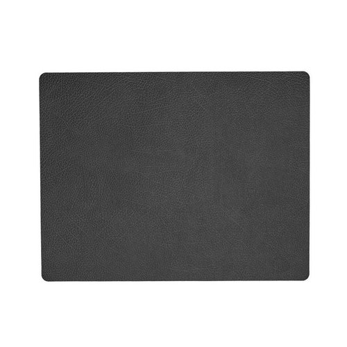 LIND DNA Placemat Square L Hippo Black-Anthracite 