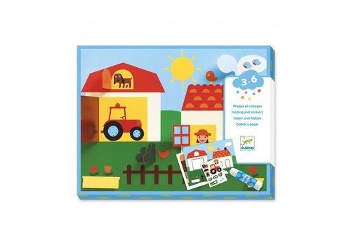 Djeco Djeco Folding and Stickers Hide and Seek