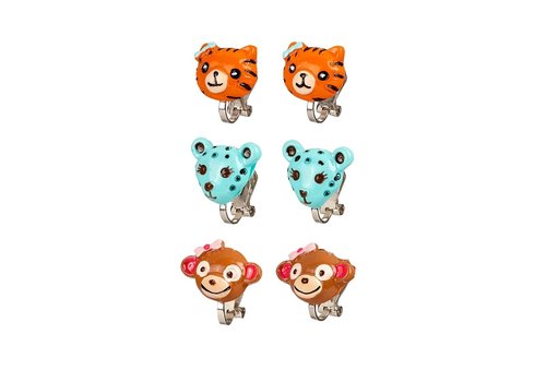 Souza! Souza! Ear Clips Jungle Set of 3 pairs