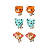 Souza! Ear Clips Jungle Set of 3 pairs