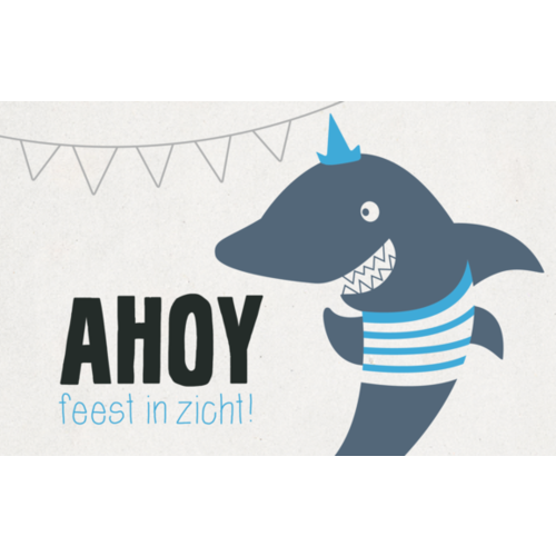 Leuke Kaartjes Greeting Card AHOY Feest In Zicht 