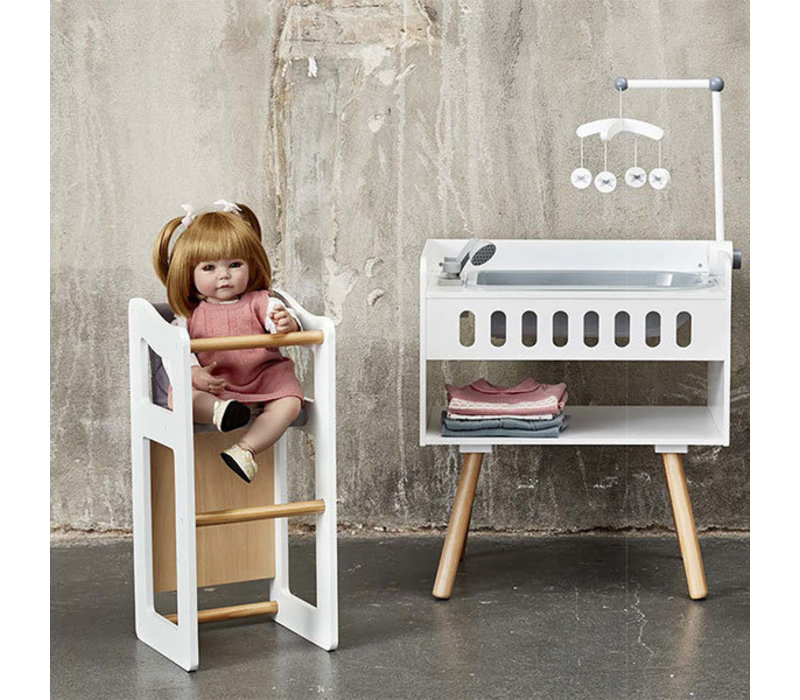 wooden doll changing table