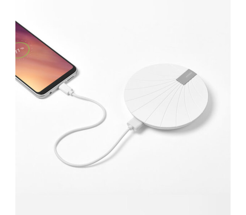 Lexon Bali Chargeur sans Fil 2 en 1 avec Batterie Intégrée 5000 mAh