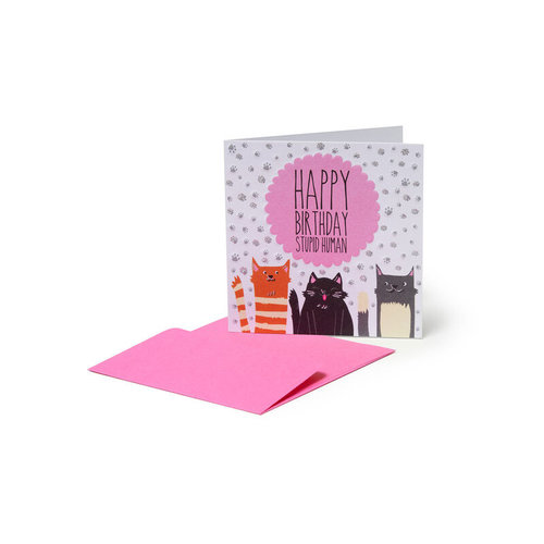 Legami Mini Greeting Card Happy Birthday Cats 