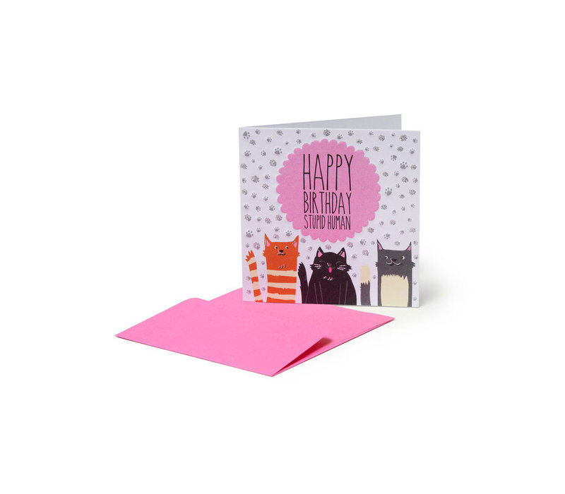 Legami Mini Carte d'anniversaire  Happy Birthday Cats