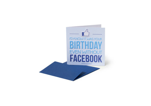 Legami Legami Mini Carte d'anniversaire Facebook