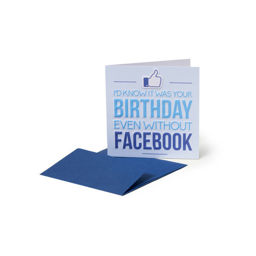 Legami Mini Carte d'anniversaire Facebook 