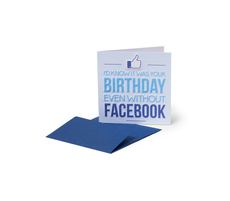 Legami Mini Carte d'anniversaire Facebook