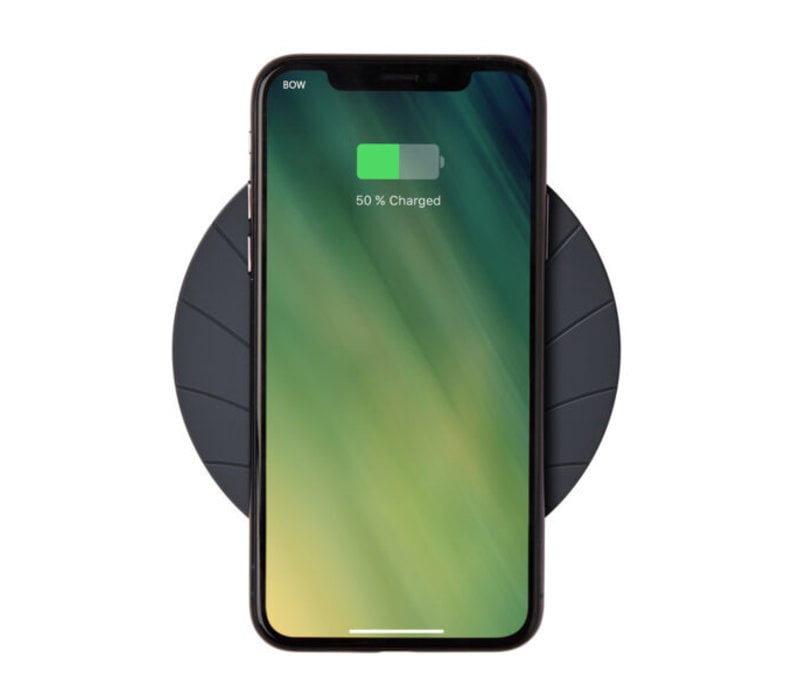 Lexon Bali 2 in 1 Wireless Charger with Built-in Power Bank 5000 mAh Black