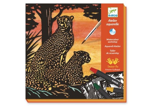 Djeco Djeco Watercolour Workshop Jungle Animals