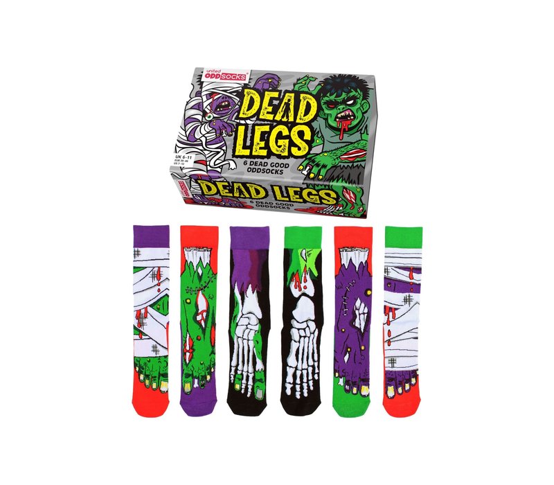 ODD Socks Chaussettes Pour Hommes Dead Legs Dans Une Boîte Taille 39-46