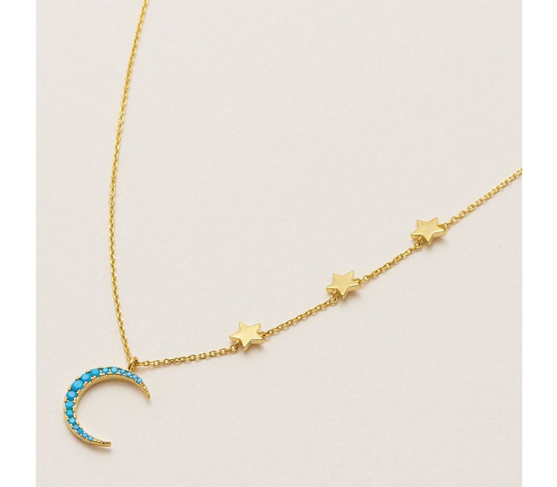 Estella Bartlett Moon and Stars Necklace