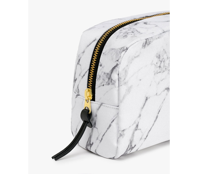 WOUF White Marble Makeup Bag