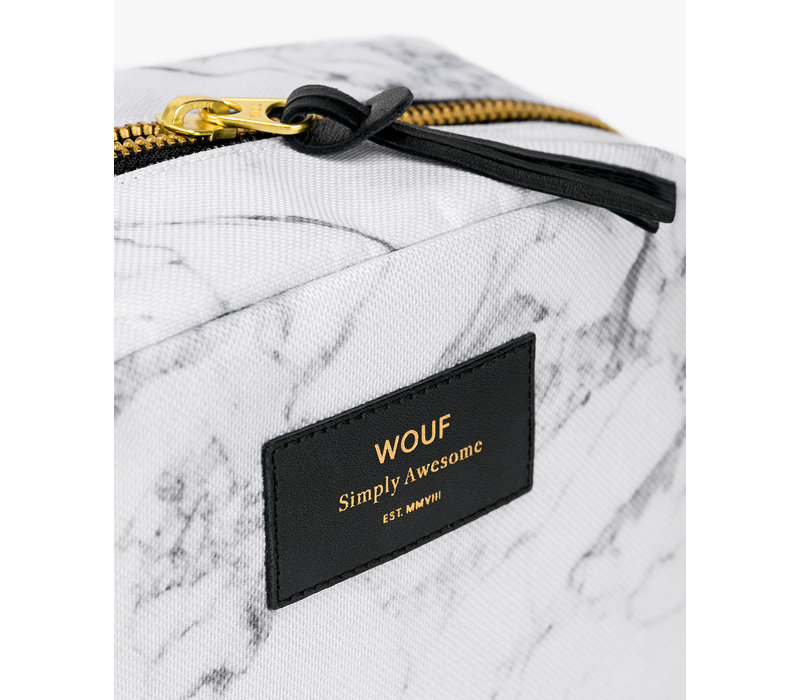 WOUF White Marble Trousse de Maquillage