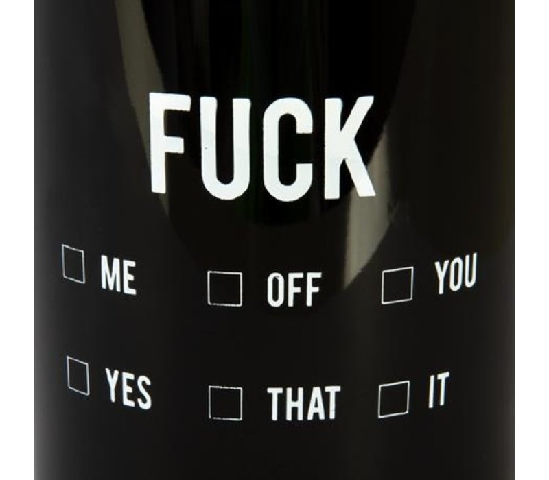 Fisura Candle 'Fuck' Black