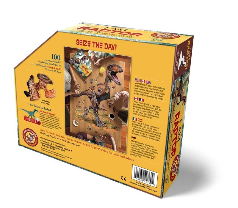 Madd Capp Jigsaw Puzzle  I Am Raptor 100 Pieces