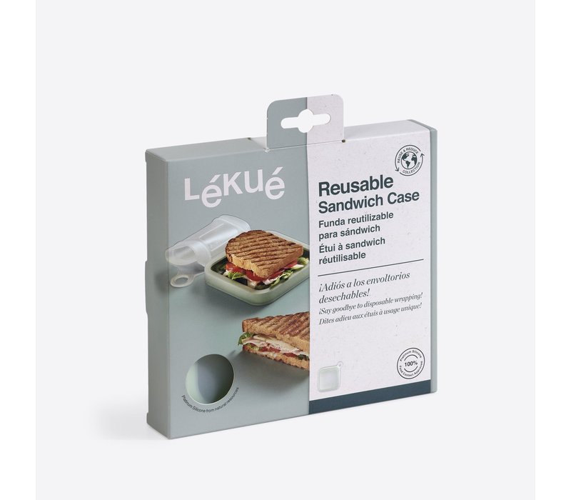 Lékué Etui à Sandwich Réutilisable 18 cm