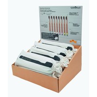 Cookut Bam Bam Set de 8 Brosse à Dents Bambou 2 x rose, 2 x blanc, 2 x bleu et 2 x vert