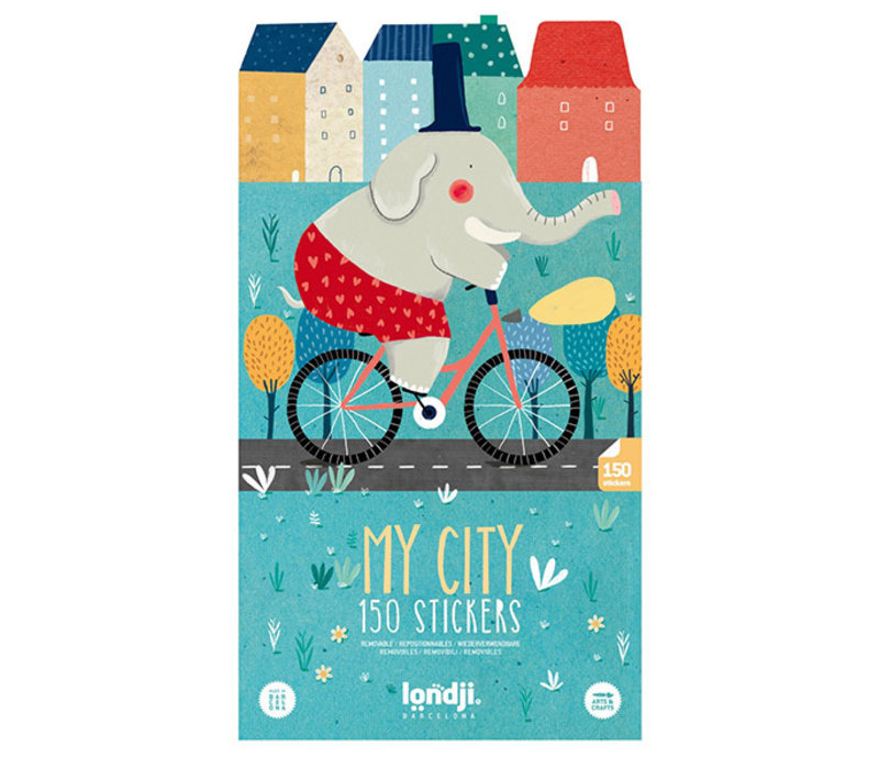 Londji Activities My City with 150 Removable Stickers