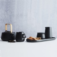 Point-Virgule Porcelain Creamer Matt Black 450 ml