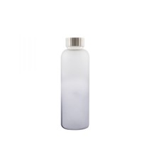 Point-Virgule Bouteille en Verre Frosted Bleu Clair 500 ml