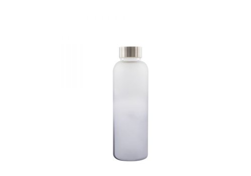 Point-Virgule Point-Virgule Glazen Fles Frosted Lichtblauw 500 ml