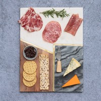 Typhoon Elements Serving Board from Acacia Wood, Marble and Stone 39,5 cm