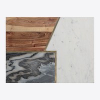 Typhoon Elements Serving Board from Acacia Wood, Marble and Stone 39,5 cm