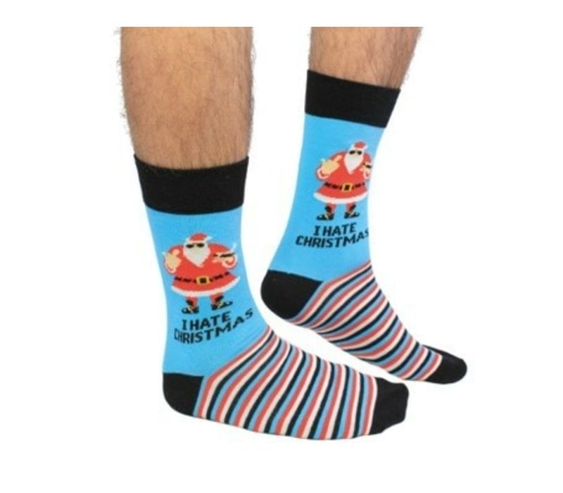 ODD Socks Men Xmas Socks  I Hate Xmas Size 39-46