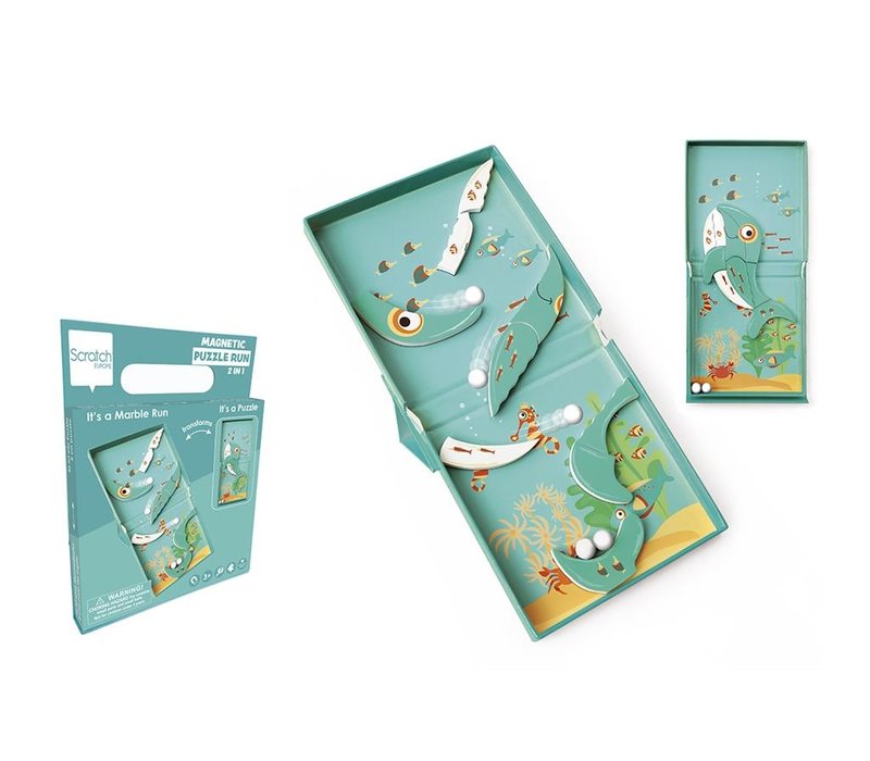 Scratch Magnetische Puzzel Run Walvis 9 st