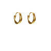 Label Kiki Label Kiki Oorbellen Gold Double Twisted Hoops